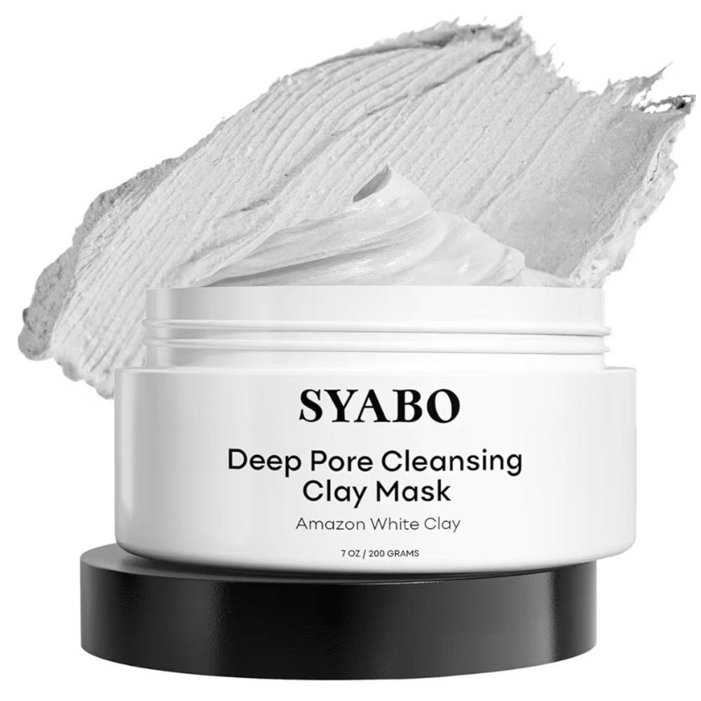 SYABO Deep Pore Clay Mask with Amazonian White Clay Resurfacing Clay Mask